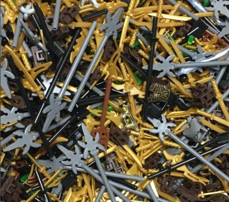 Minifigurer, våpen, brukte